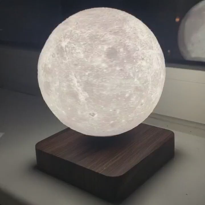 Moon Levitating Lamp Video - Luxury Housewarming Gift, Boho Home Decor Ideas, and Floating Moon Light for Indian homes